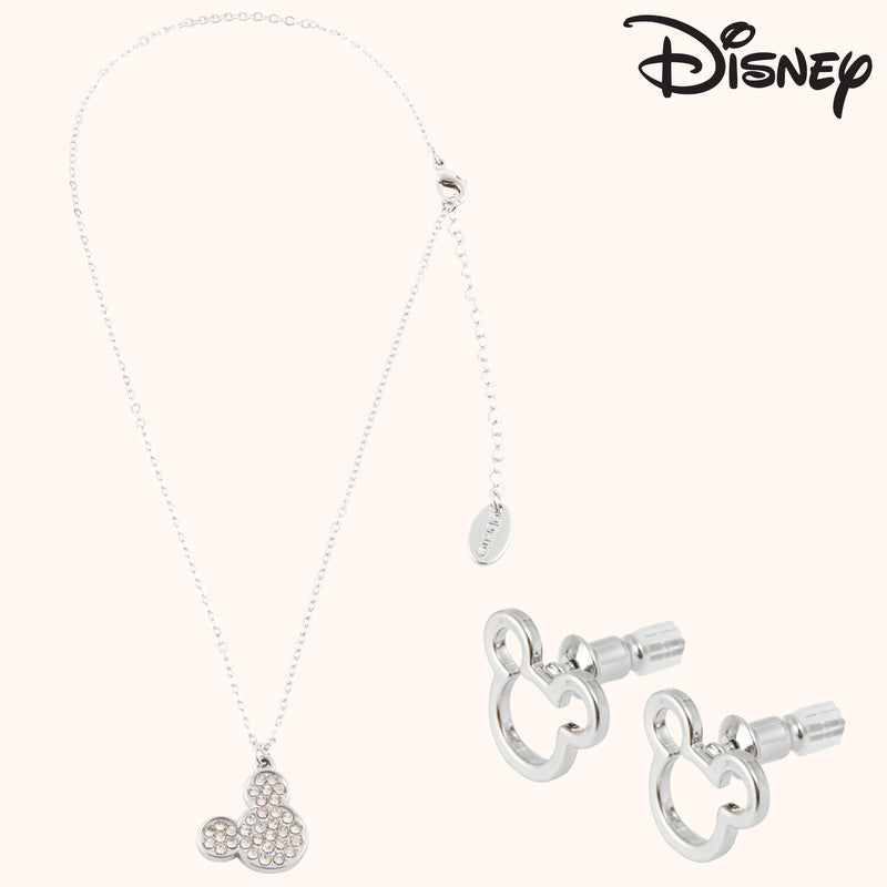 Disney Jewellery Set - Earrings, Bracelet & Necklace - Mickey - Get Trend