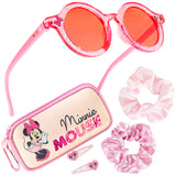 Disney Girls UV Protection Sunglasses, Case and Hair Accessories Set Girls Gifts