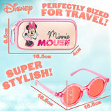 Disney Girls UV Protection Sunglasses, Case and Hair Accessories Set Girls Gifts