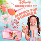 Disney Girls UV Protection Sunglasses, Case and Hair Accessories Set Girls Gifts