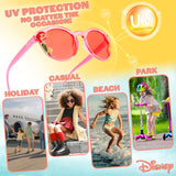 Disney Girls UV Protection Sunglasses, Case and Hair Accessories Set Girls Gifts