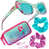 Disney Girls UV Protection Sunglasses, Case and Hair Accessories Set Girls Gifts