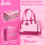 Barbie Toiletry Bags Set of 3, Zipped Wash Bag and Cosmetic Bag Holiday Essentials - Gifts for Her - Get Trend