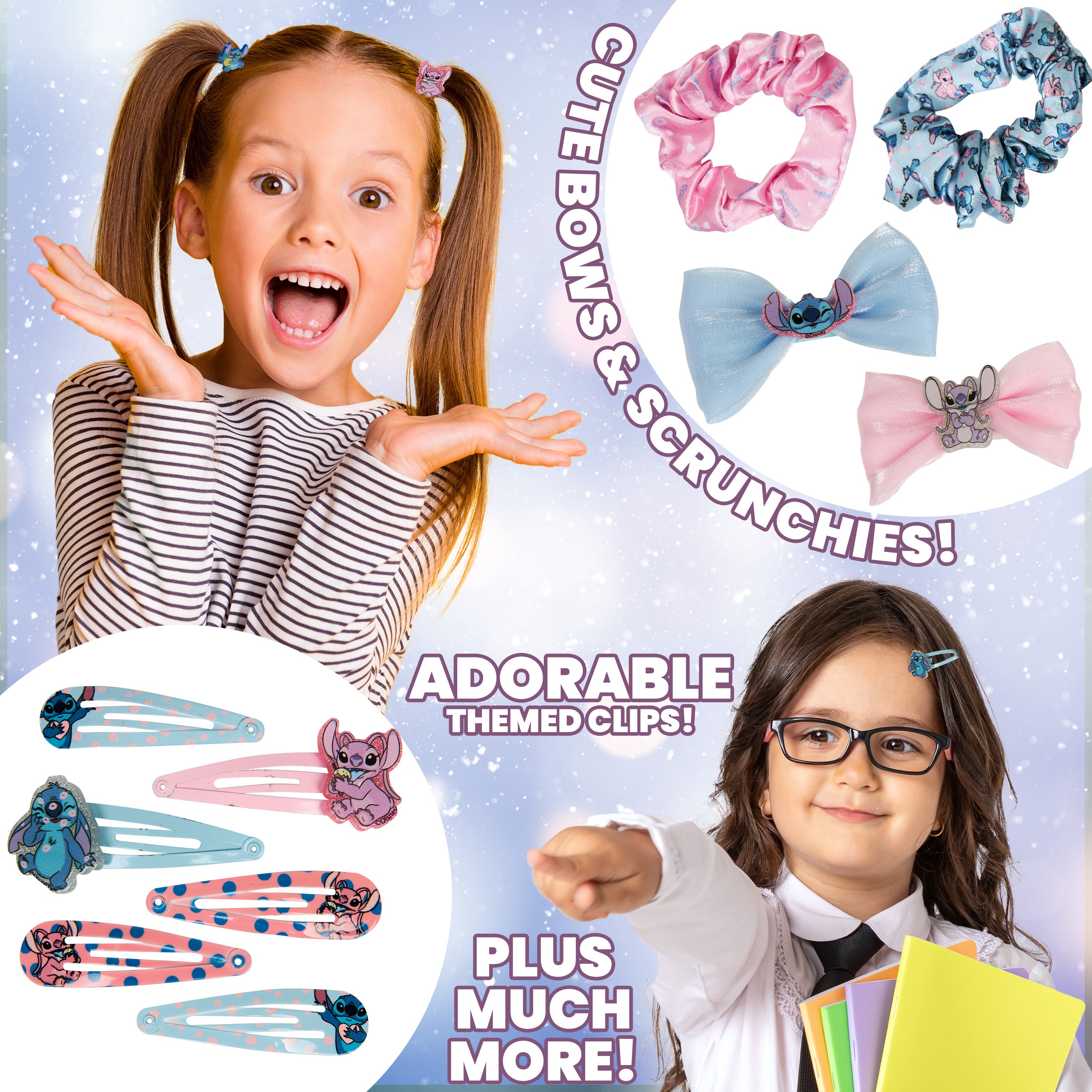 Disney Stitch Advent Calendar 2025, Girls Hair Accessories Countdown Calendar (Blue) - Get Trend