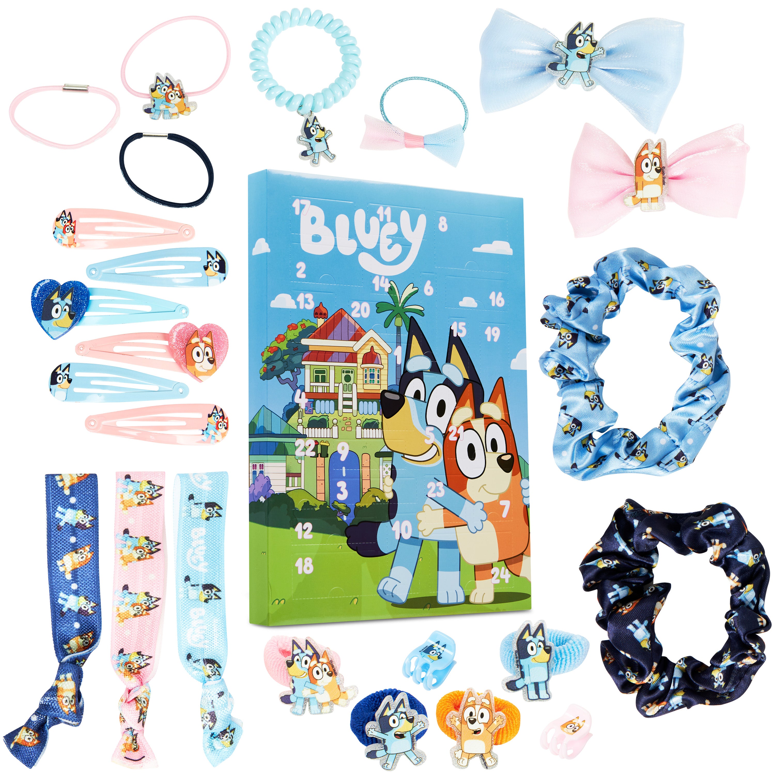 Bluey Advent Calendar 2025, Girls Hair Accessories Countdown Calendar - Get Trend