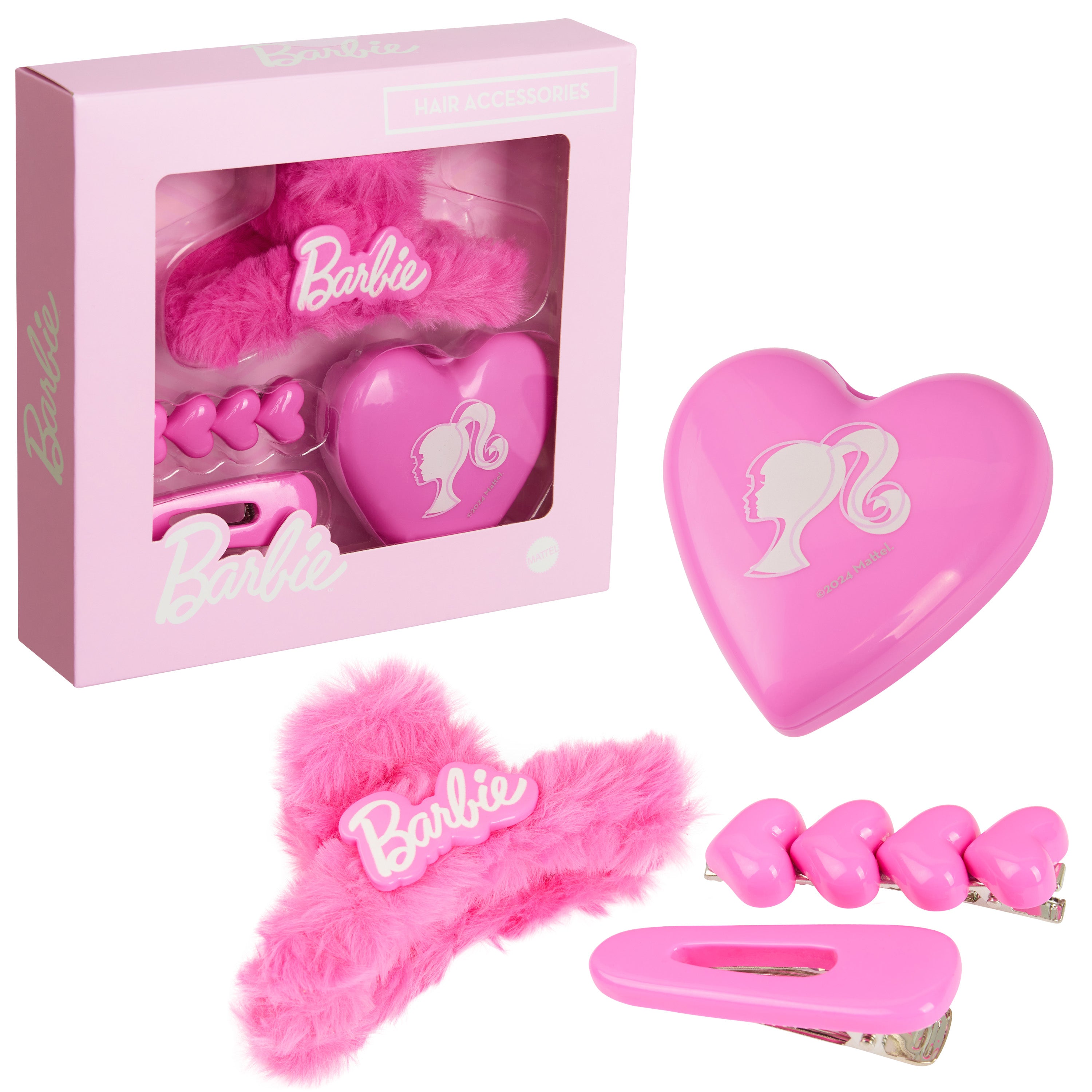 Barbie Claw Clip and Hair Accessories Set, Hair Clips Brush - Girls Gifts - Get Trend