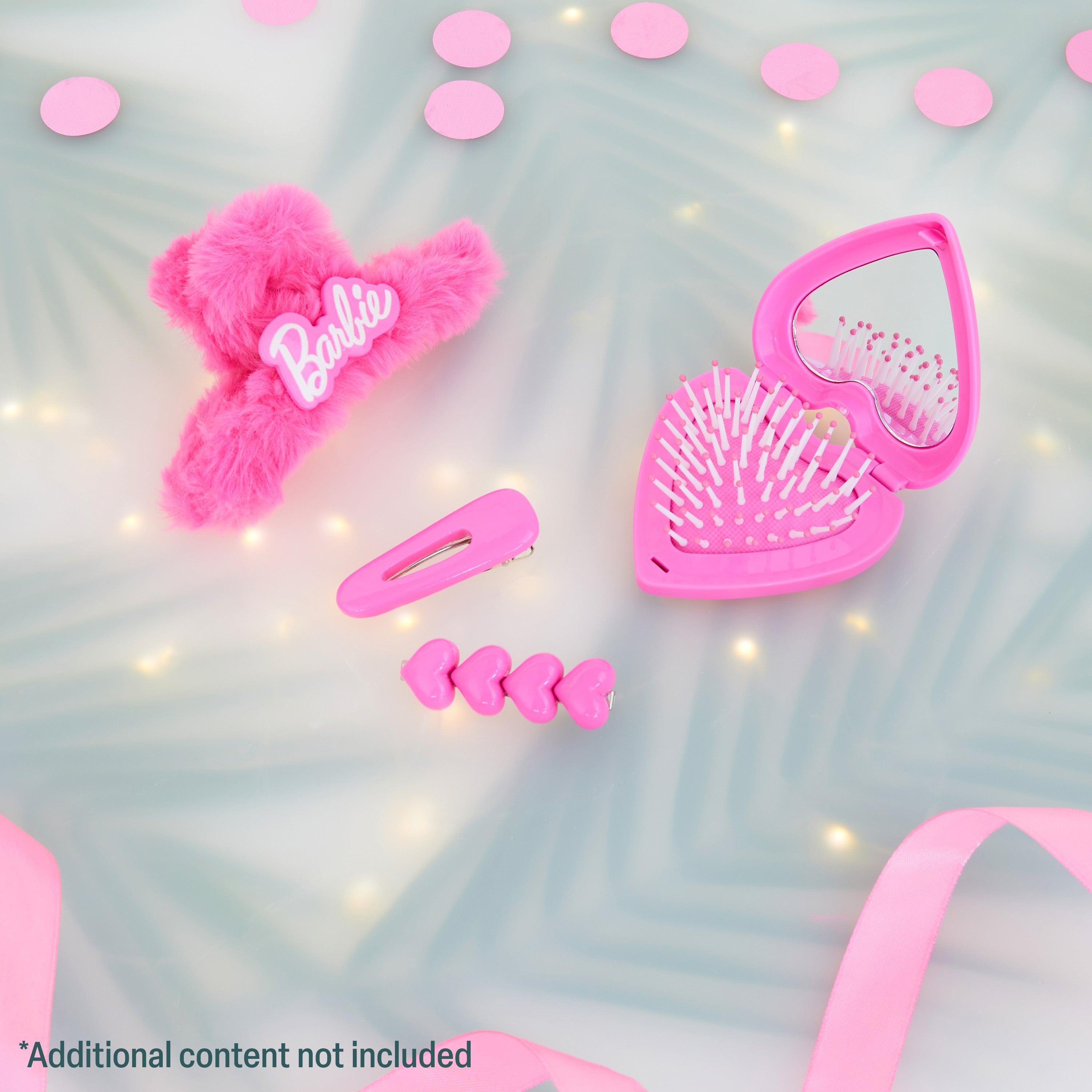 Barbie Claw Clip and Hair Accessories Set, Hair Clips Brush - Girls Gifts - Get Trend