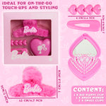 Barbie Claw Clip and Hair Accessories Set, Hair Clips Brush - Girls Gifts - Get Trend