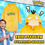 Pokemon Boys Oversized Fleece Hoodie with Sherpa-Lined Hood - Anime Gifts - Get Trend