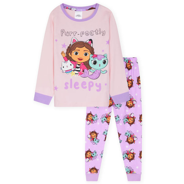 Gabby’s Dollhouse Girls Pyjamas,  Kids 2 Piece Nightwear Set - Get Trend