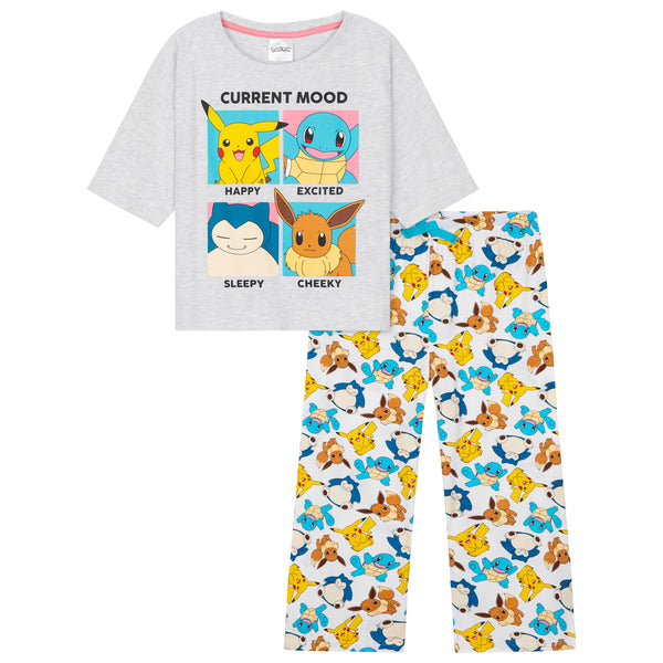 Pokemon Girls Pyjamas Set, Soft Breathable Nightwear - Get Trend