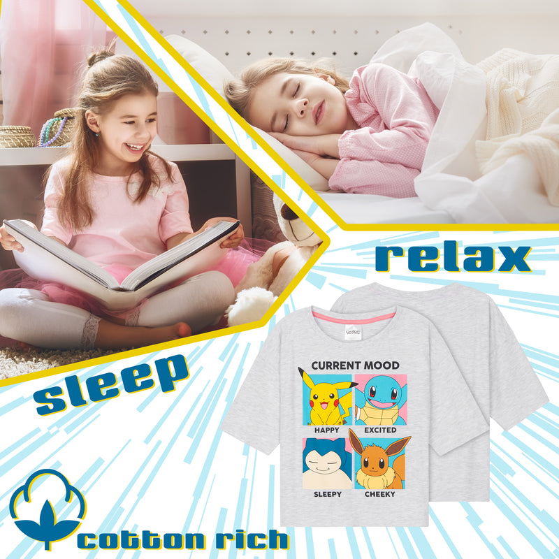 Pokemon Girls Pyjamas Set, Soft Breathable Nightwear - Get Trend