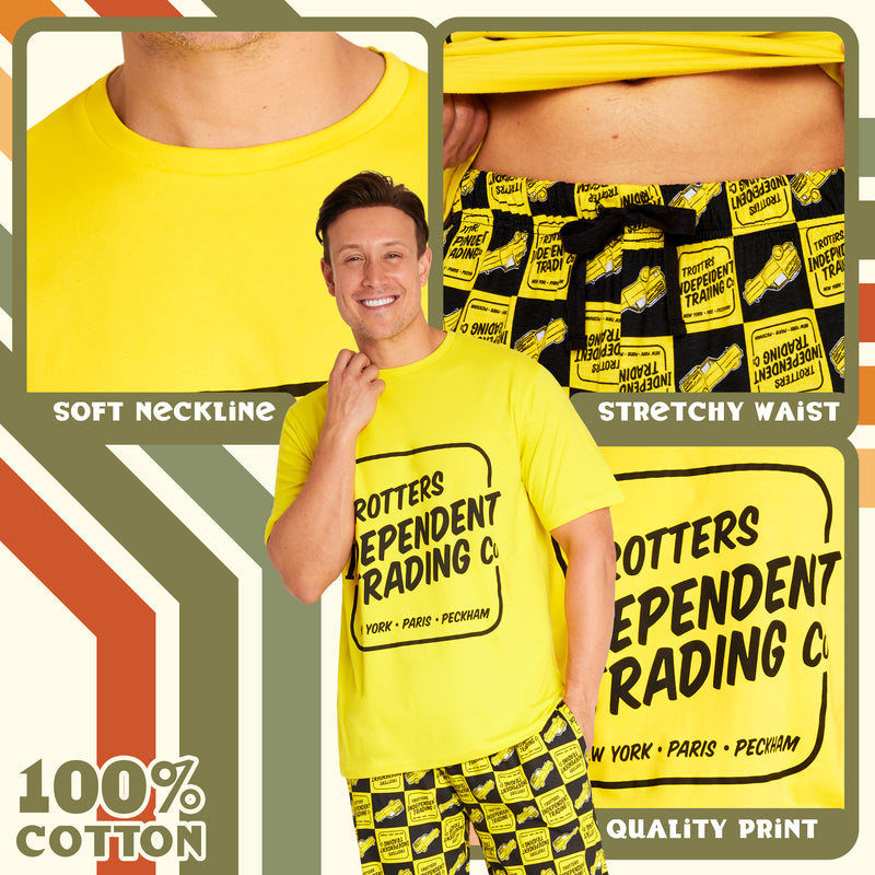 Only Fools and Horses Mens Pyjamas Set - Yellow - Get Trend