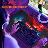 Stranger Things Desk Mat,  Large Mouse Mat - Black - Get Trend