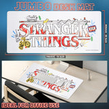 Stranger Things Desk Mat Large -Desk Protector Mat  - White - Get Trend