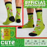 The Grinch Mug and Socks Gift Set Calf Socks and 325ml Mug - Gifts for Him - Get Trend