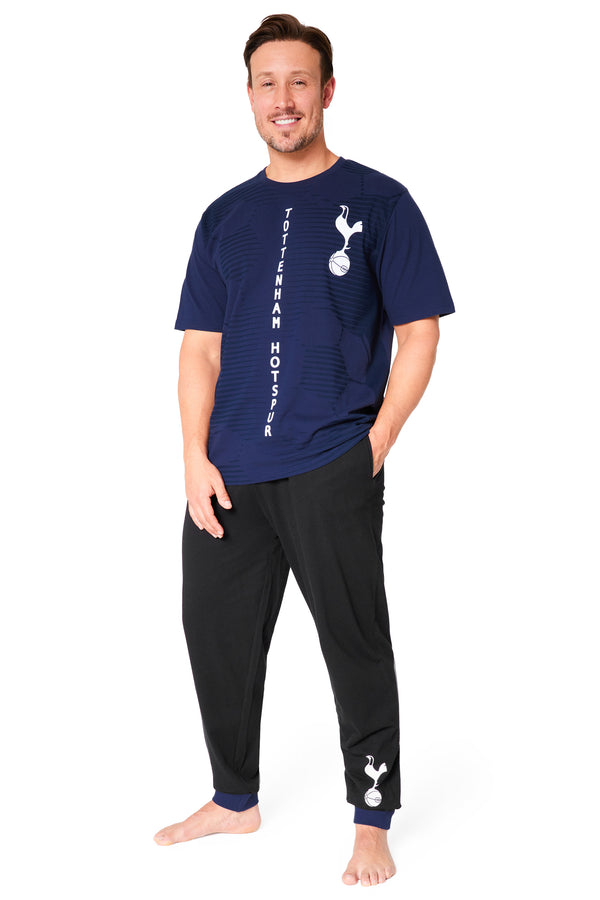Tottenham Hotspur FC Mens Pyjamas Set - NAVY & BLACK - Get Trend