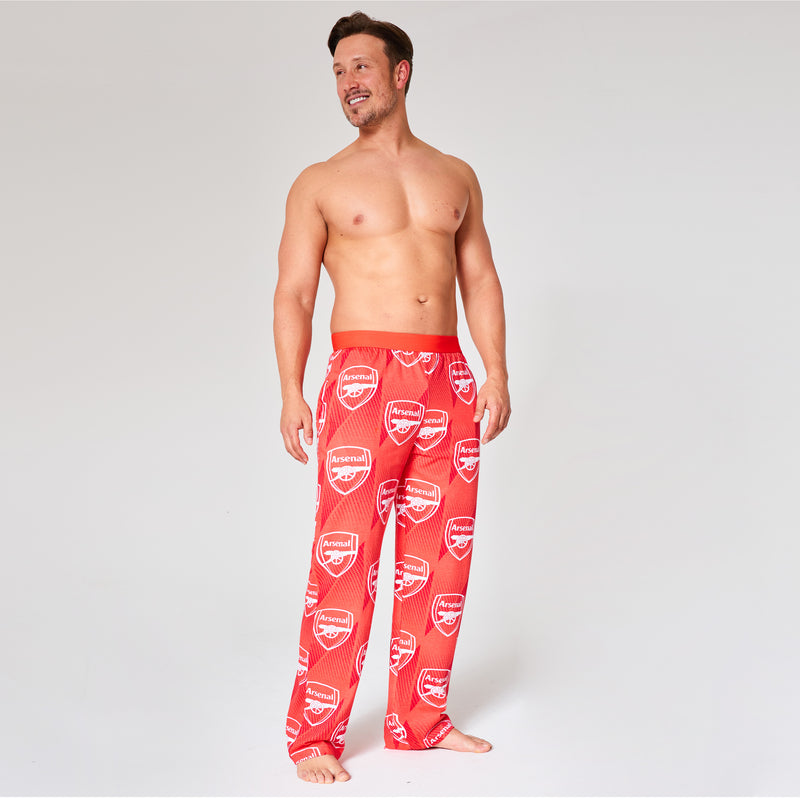 Arsenal F.C. Mens Pyjama Bottoms - Comfy Nightwear Pyjamas for Men - Get Trend