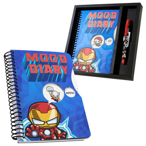 Marvel Kids Diary - Irron Man Mood Journal with Stickers and Pen - Get Trend