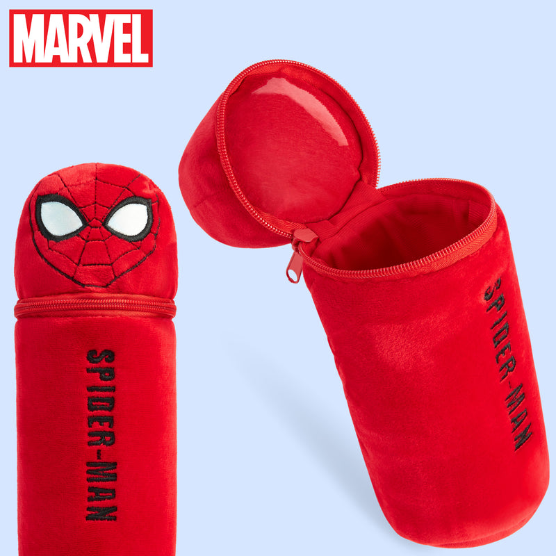 Marvel Pencil Case with 48 Colouring Pencils Included - Red Spiderman - Get Trend