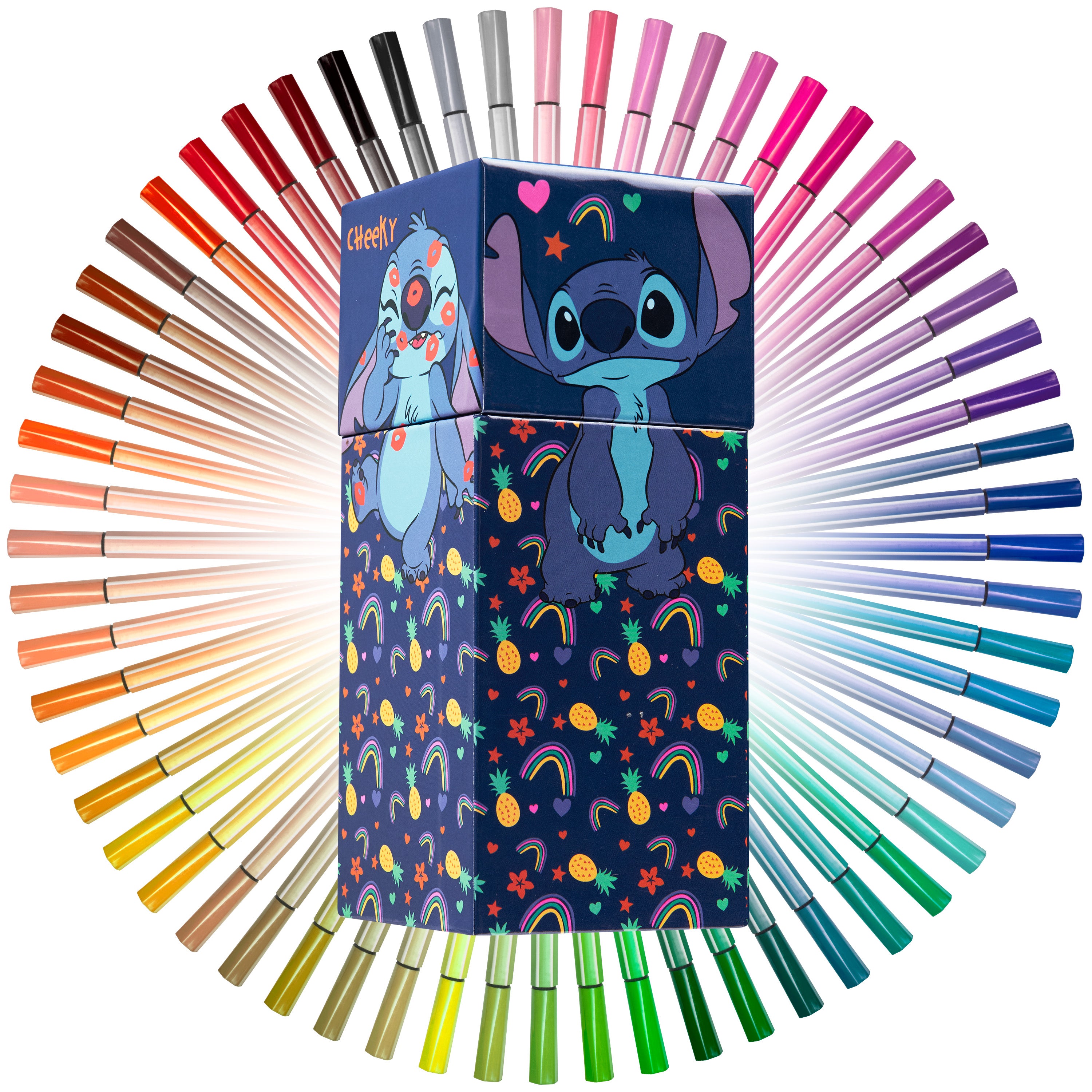 Disney Stitch Colouring Pens for Kids Felt Tip Pens Art Supplies - Stitch Gifts (Blue) - Get Trend