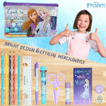 Disney Frozen Girls Pencil Case with Cute Stationery Included, School Supplies - Get Trend