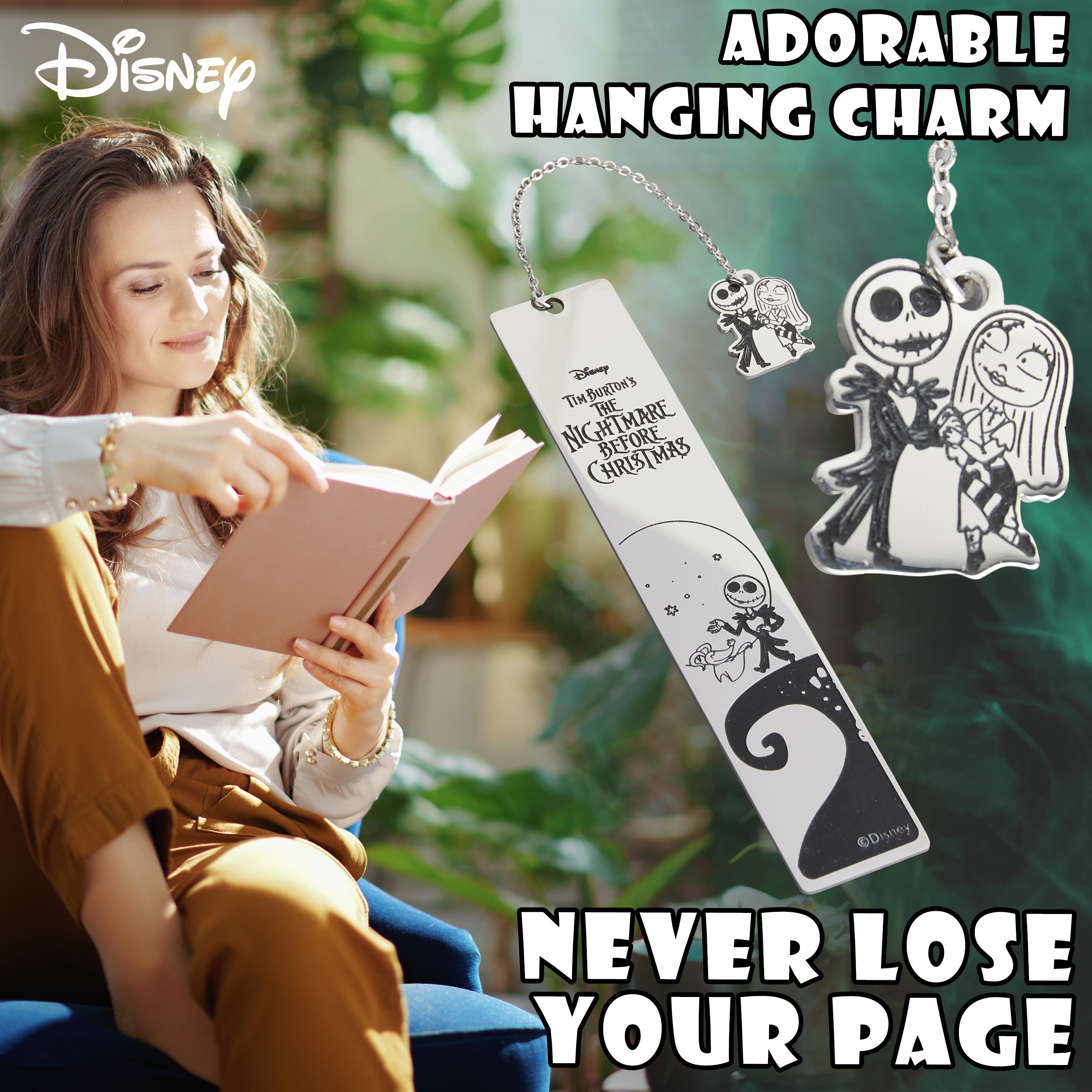 Disney Metal Bookmarks with Gift Box Metal Bookmark with Inspirational Quote and Charm - Get Trend