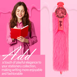 Barbie Retractable Ballpoint Pen Black Ink, Fluffy Novelty Pen - Gifts for Her - Get Trend
