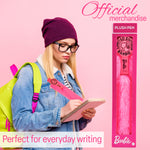 Barbie Retractable Ballpoint Pen Black Ink, Fluffy Novelty Pen - Gifts for Her - Get Trend