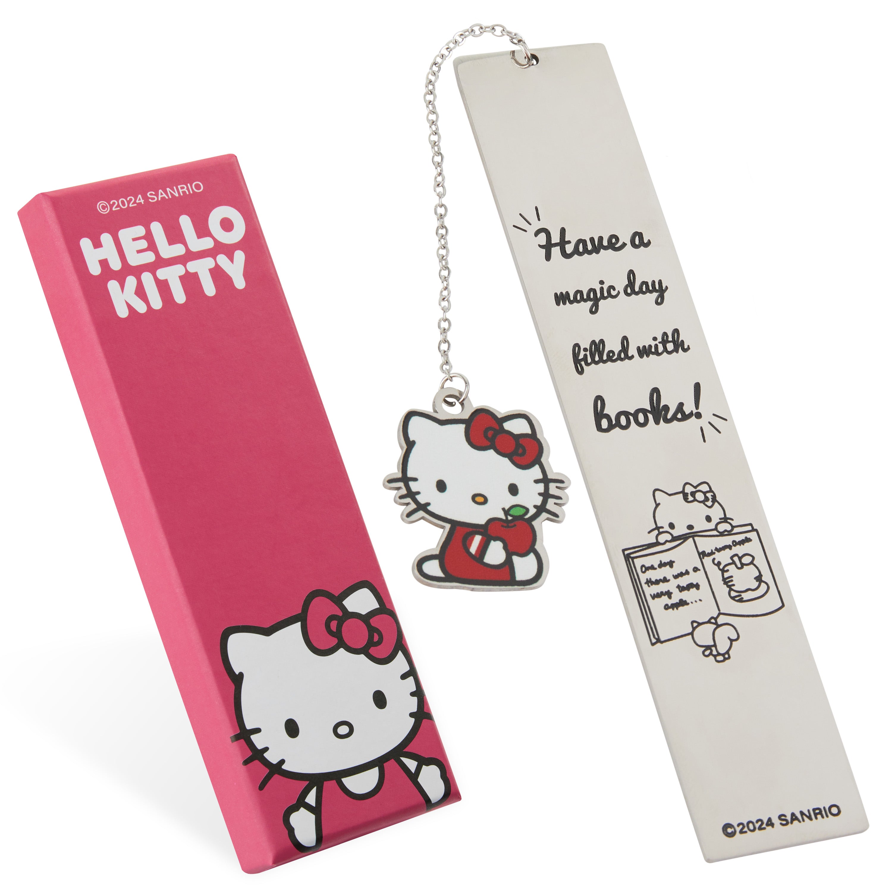 Hello Kitty Metal Bookmark with Hanging Charm, School University Reading Gifts - Get Trend