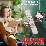 Hello Kitty Metal Bookmark with Hanging Charm, School University Reading Gifts - Get Trend