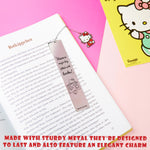 Hello Kitty Metal Bookmark with Hanging Charm, School University Reading Gifts - Get Trend