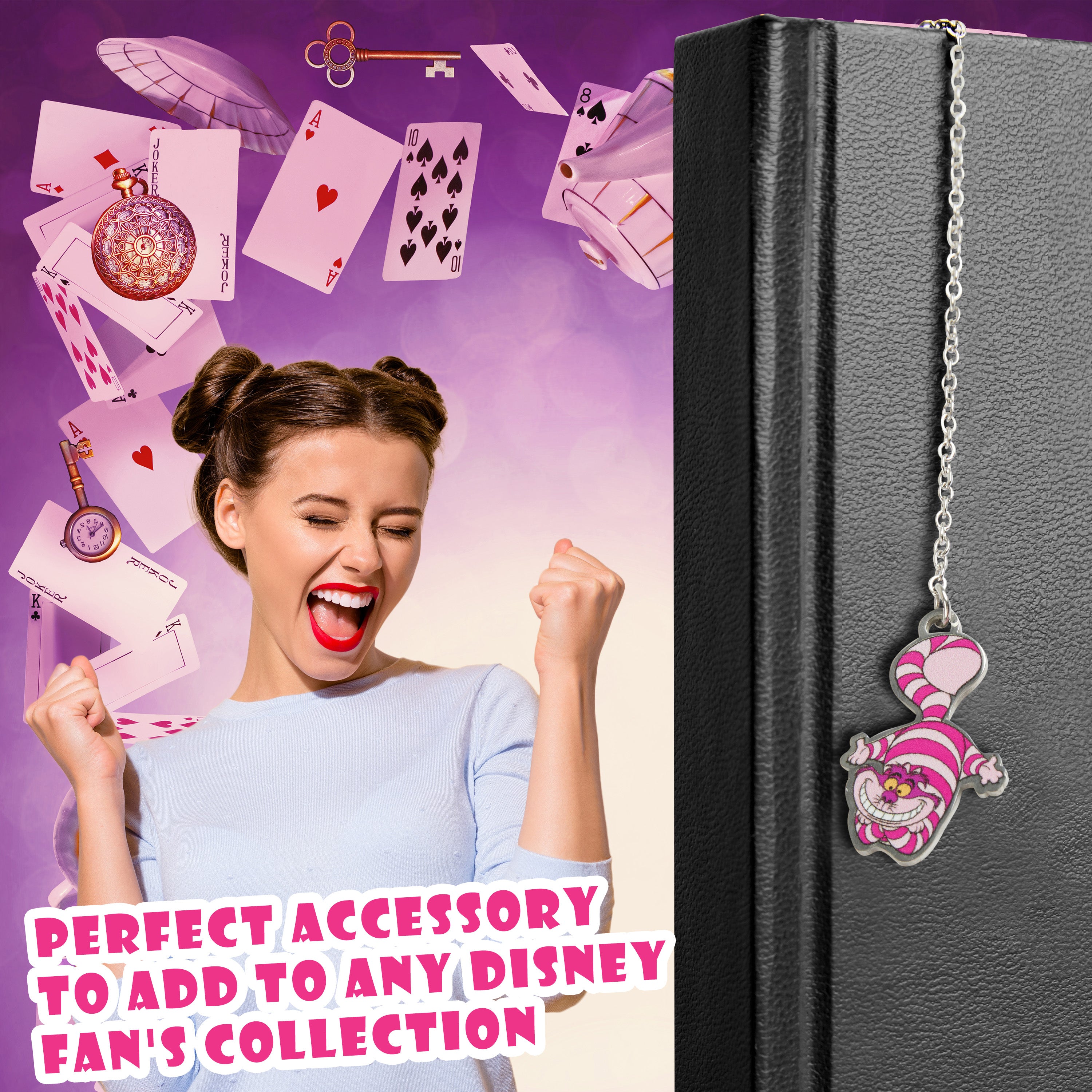 Disney Metal Bookmarks for Women, Inspirational Quote & Charm - Gifts for Her - Get Trend