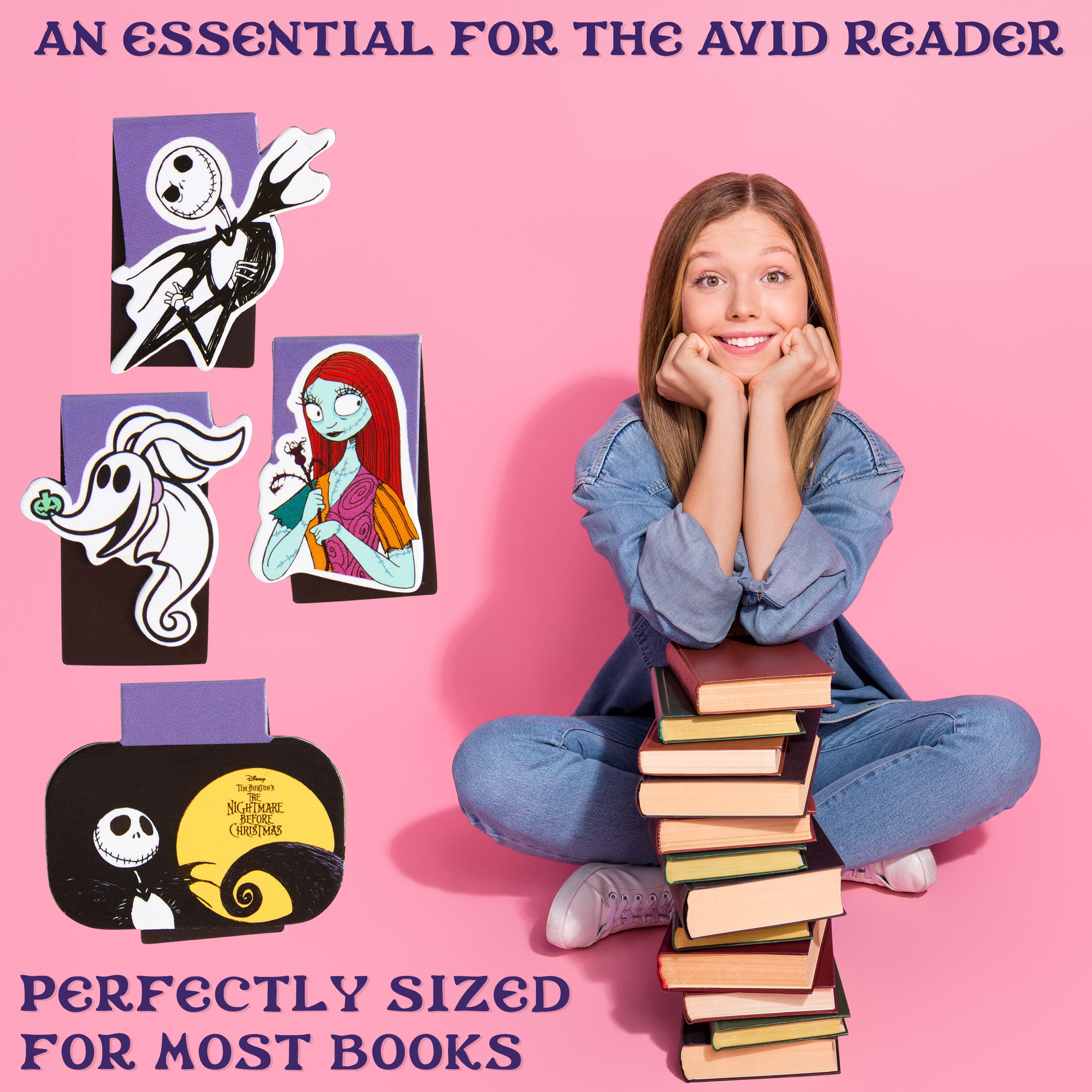 Disney The Nightmare Before Christmas Magnetic Bookmark Page Clip Pack of 4 - Get Trend