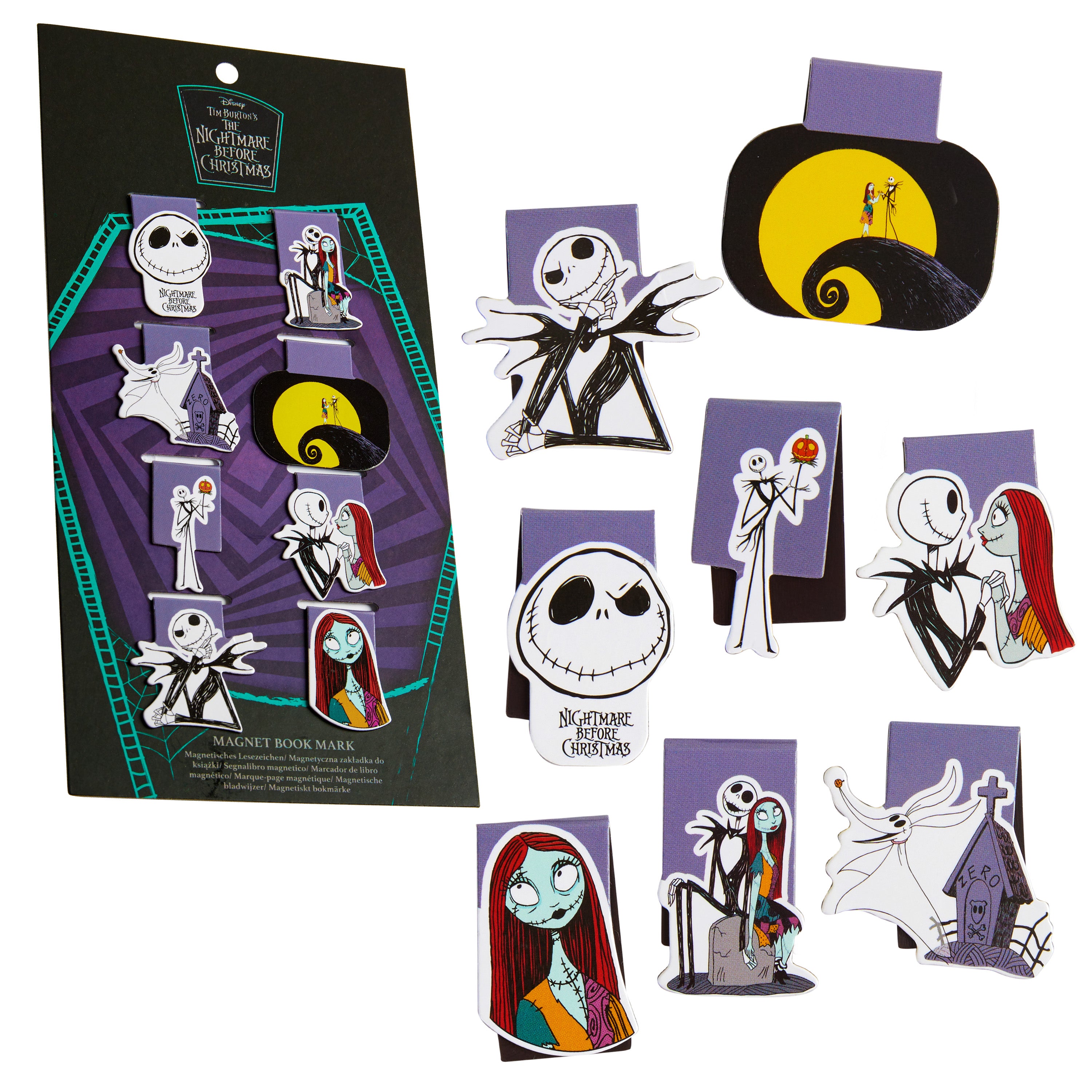 Disney The Nightmare Before Christmas Magnetic Bookmark Page Clip Pack of 8 - Get Trend