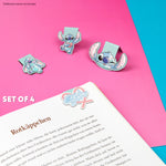Disney Stitch Magnetic Bookmark Page Clip Pack of 4 - Stitch Gifts for Her (Blue 4 Pack) - Get Trend
