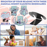 Disney Stitch Magnetic Bookmark Page Clip Pack of 4 - Stitch Gifts for Her (Blue 4 Pack) - Get Trend