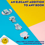 Disney Stitch Magnetic Bookmark Page Clip Pack of 4 - Stitch Gifts for Her (Blue 4 Pack) - Get Trend
