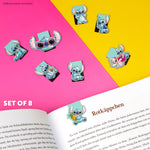 Disney Stitch Magnetic Bookmark Page Clip Pack of 8 - Stitch Gifts for Her (Blue 8 Pack) - Get Trend