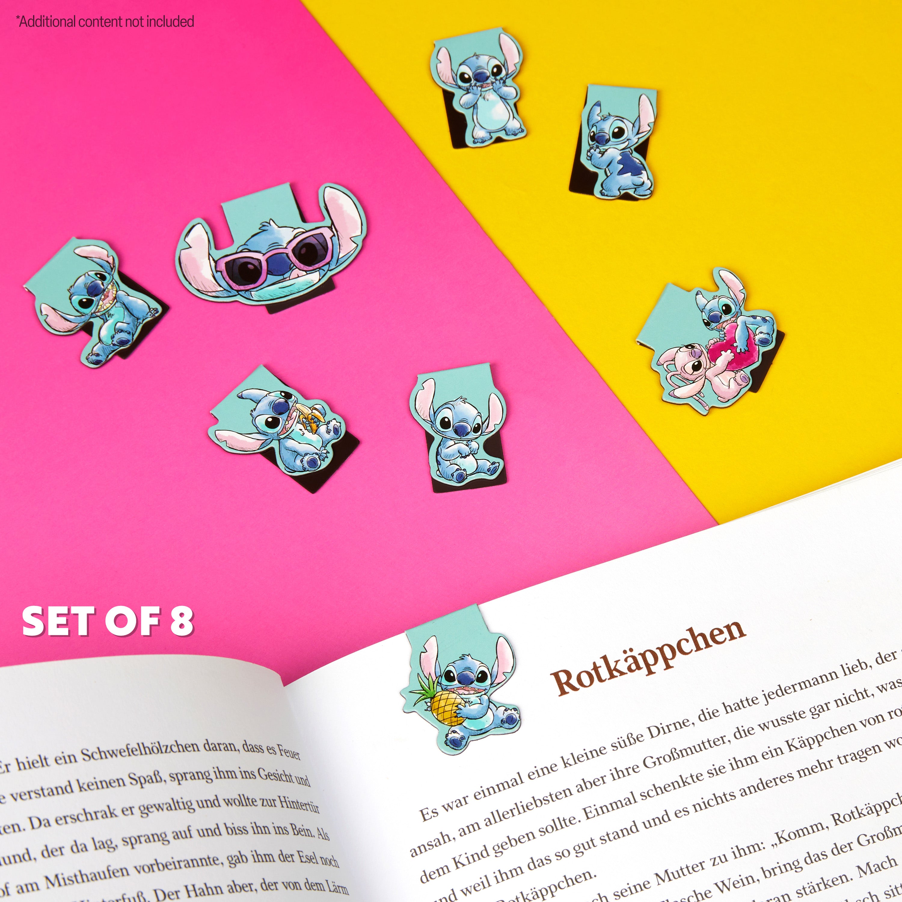 Disney Stitch Magnetic Bookmark Page Clip Pack of 8 - Stitch Gifts for Her (Blue 8 Pack) - Get Trend