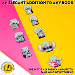 Disney Stitch Magnetic Bookmark Page Clip Pack of 8 - Stitch Gifts for Her (Blue 8 Pack) - Get Trend