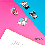 Hello Kitty Magnetic Bookmark Page Clip Pack of 4 School Reading Gifts for Her - Get Trend