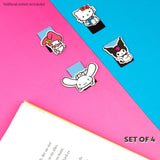 Hello Kitty Magnetic Bookmark Page Clip Pack of 4 School Reading Gifts for Her - Get Trend