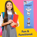 Hello Kitty Magnetic Bookmark Page Clip Pack of 4 School Reading Gifts for Her - Get Trend