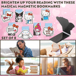 Hello Kitty Magnetic Bookmark Page Clip Pack of 8 School Reading Gifts for Her (Blue 8 Pack) - Get Trend