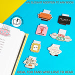 FRIENDS Magnetic Bookmark Page Clip Pack of 8 School Reading Gifts - Get Trend