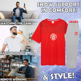 Manchester United F.C. Mens Pyjamas Set, Cotton Loungewear - Man United Gifts - Get Trend