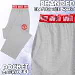 Manchester United F.C. Mens Pyjamas Set, Cotton Loungewear - Man United Gifts - Get Trend