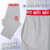 Manchester United F.C. Mens Pyjamas Set, Cotton Loungewear - Man United Gifts - Get Trend