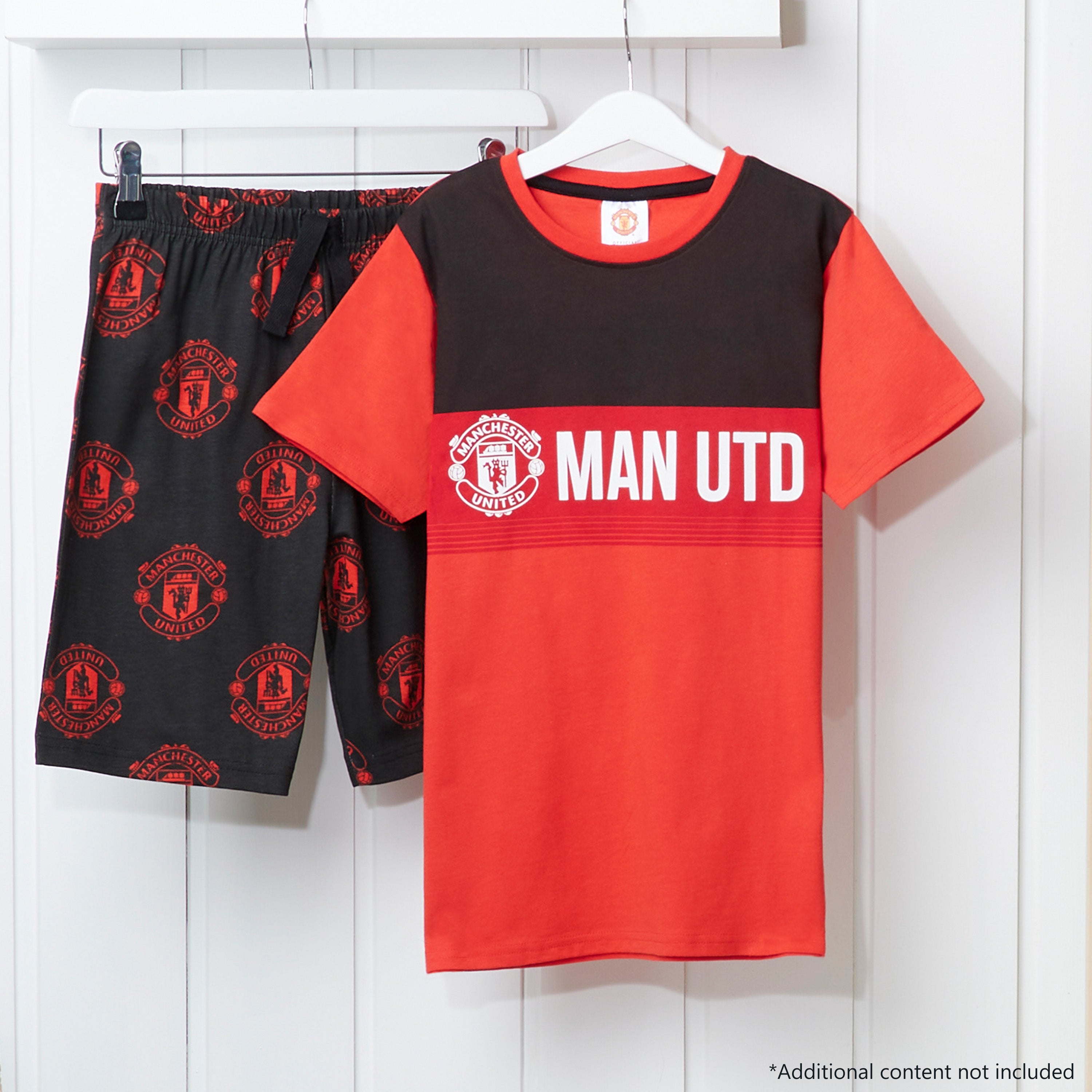 Manchester United F.C. Boys Short Pyjamas Set, Breathable Lounge Wear -  Gifts - Get Trend